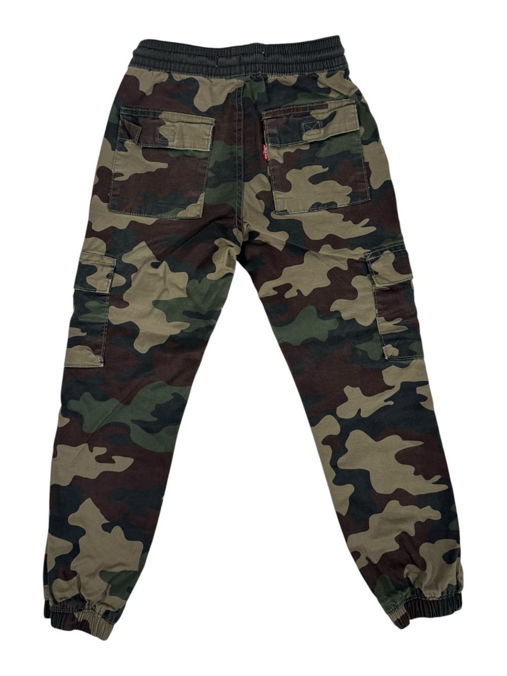 Levi’s Boys Camo Cargo Jogger Pants Size 6 Elastic Waist